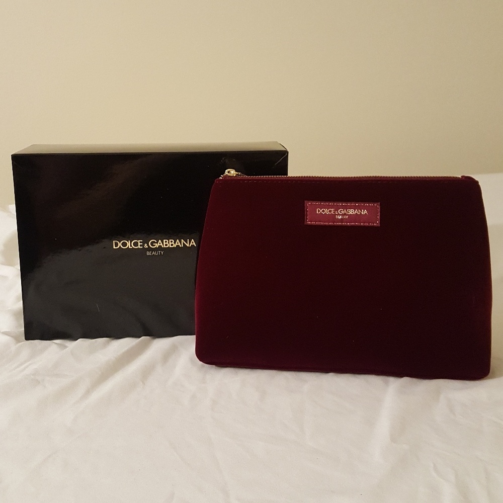 NIB Dolce & Gabbana Velvet Clutch Gift Set